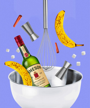Satiate Your Sweet Tooth With Banana Jameson Bread Pudding