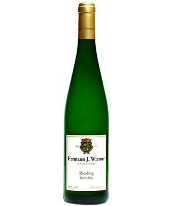 Hermann J. Wiemer Vineyard Semi-Dry Riesling 2022 is one of the best wines for 2023. 